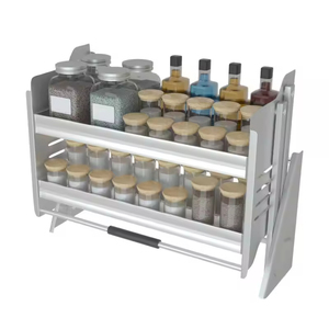 Giỏ nâng hạ tủ bếp có thể điều chỉnh, đóng êm, kéo đôi, giỏ nâng hạ, giá để bát đĩa nhà bếp - Product Image 2