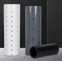 Tuyau perforé en PVC 50mm 75mm 110mm pour drainage d'eau haute performance, moulé par procédé de transformation