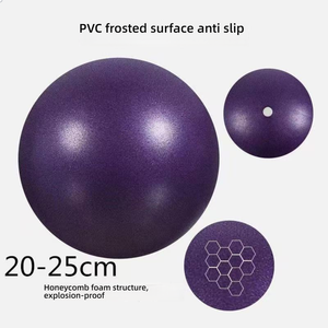 Ballon de Pilates PVC anti-explosion en gros, mini ballon de <span class=keywords><strong>yoga</strong></span> pour exercices, entraînement, adultes, femmes, hommes, fitness, gym, 20-25 cm - Product Image 2