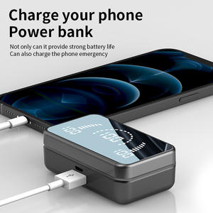 Бесплатная доставка 1 образец OK рекламные продукты новые беспроводные TWS наушники S20 наушники с зарядной коробкой - Product Image 3