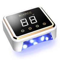 Lampe à ongles UV LED rechargeable avec batterie intégrée, écran LCD, mémoire, base magnétique, détection infrarouge, logo personnalisé pour les acheteurs de magasin