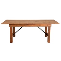 Pine Folding Farm Tisch Antik Rustikal Massiv 8 'X 40 ''Esszimmer möbel Wohn möbel Holz Restaurant Tisch Massivholz