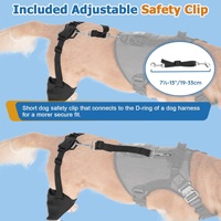 LovitWear Pelindung Lutut Anjing Terlaris Pasca Operasi Desain Satu Kaki Mencegah Menjilat Menjaga Kebersihan Penahan Perban Poliester