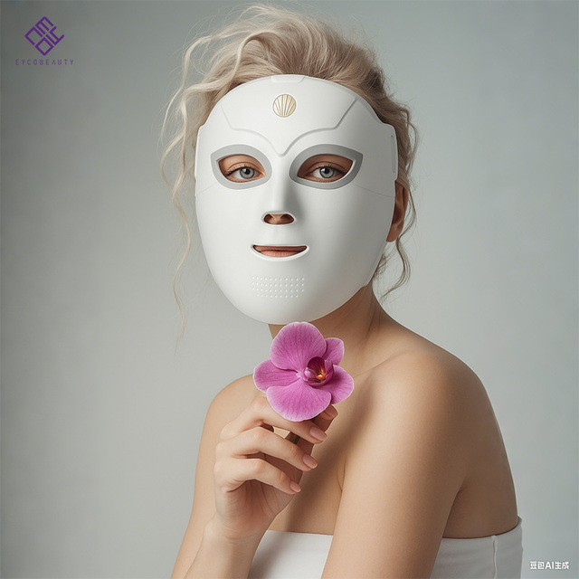 EYCO Liquid Silicone Material 510K Cleared Beauty Anti-aging Medical Grade Blue and Red 850nm NIR Light Therapy Led Mask Face