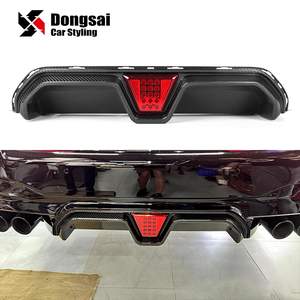 Para <span class=keywords><strong>BMW</strong></span> <span class=keywords><strong>F90</strong></span> <span class=keywords><strong>M5</strong></span> <span class=keywords><strong>Competition</strong></span> Add Carbon CS Style Difusor de parachoques trasero Lip Fins Spoiler Winglet Splitter 2020 + - Product Image 1