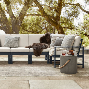 Design moderno creativo piccolo tavolo da tè per il cortile esterno silenzioso vento lato terrazza fatta a mano cemento cemento molo - Product Image 2