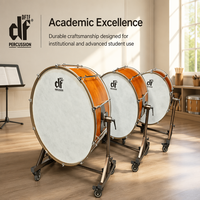 Factory Whole Hi-Grade Concert Bass Drum 32 Inch Orchestral Symphony Drum with Rolling Stand Percussion Instrument