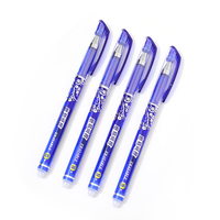 Stylo gel effaçable en porcelaine bleue et blanche, pointe aiguille 0,5 mm, encre bleu cristal, pour étudiants et fournitures scolaires