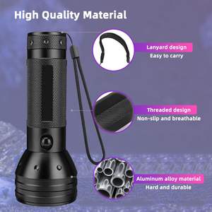 Haute qualité Blacklight batterie sèche alimenté 51 LED 395nm lampe <span class=keywords><strong>de</strong></span> poche UV pour le nettoyage sale des punaises <span class=keywords><strong>de</strong></span> <span class=keywords><strong>lit</strong></span> d'urine pour animaux <span class=keywords><strong>de</strong></span> compagnie - Product Image 4