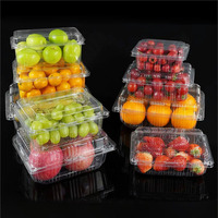 Boîte d'emballage transparente en plastique pour fruits et légumes, prix usine, pour l'emballage des raisins, des litchis, des cerises et des tomates