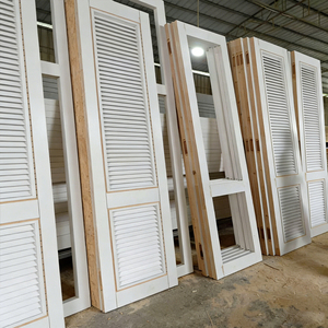 Tende Veneziane in <span class=keywords><strong>Legno</strong></span> Non Finite con Primer Bianco per Decorazione Villa, Ristrutturazione Camere d'Albergo - Product Image 1