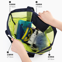 Joli design sac fourre-tout de plage en nylon résistant à l'eau avec poche zippée sac de piscine pour le shopping en plein air
