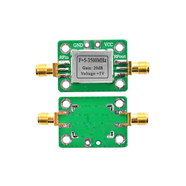 DC3.3-6V LNA 5-3500MHz Gain 20dB Shielded RF Wideband Low-noise Amplifier Module