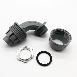 Conector de PVC en ángulo de 90 grados con rosca NPT de 1/2 pulgada para conexión de manguera - Product Image 3