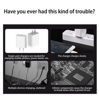 Cable de Alimentación USB-C a DC 5525 PD 3.1 de 140W con Ajuste de Voltaje de 6 Niveles, 34 Puntas y Pantalla Digital