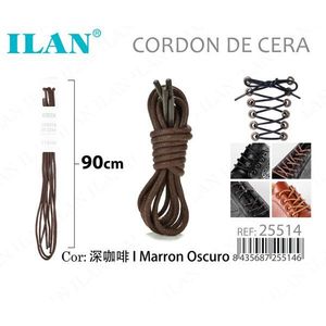 Laccio per scarpe cerato Ilan 90 cm marrone scuro - Product Image 2