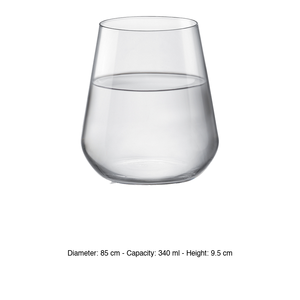 Vaso de agua Bormioli Rocco One, 34 cl, altura 9.5 cm, diámetro 8.5 cm - Product Image 3
