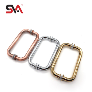SVA-158/171/174K/174L Văn Phòng Tắm Khăn Giá H Đánh Máy Vòng Vuông Thang Thép Không Gỉ Trượt Cửa Kính Kéo Xử Lý - Product Image 4