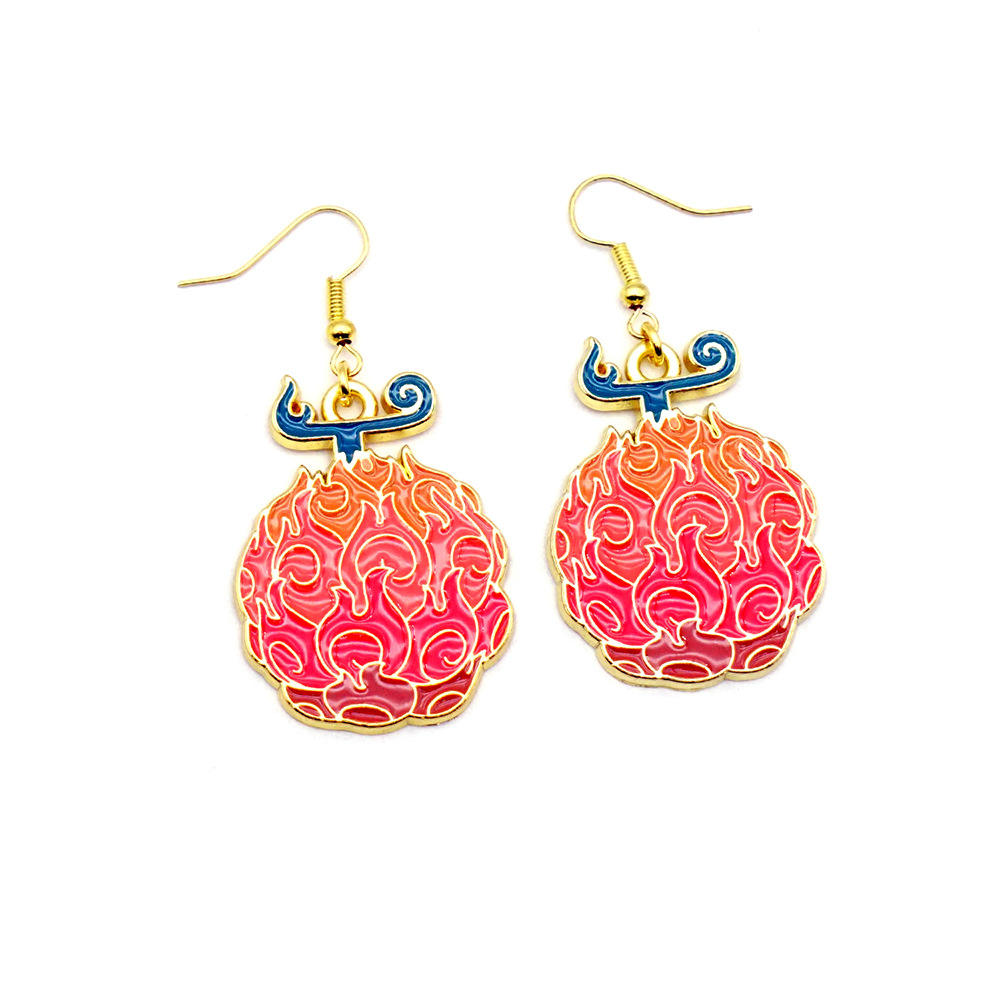 Golden Burnt Fruit earrings