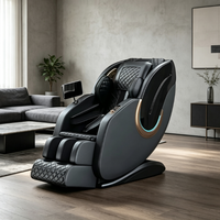 Sillón de Masaje de Lujo con Airbags para Todo el Cuerpo, Acupresión Manual, Spa para Pies, Shiatsu, Gravedad Cero