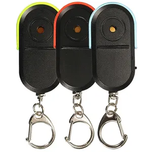 Wireless Anti-Lost Alarm Key Finder Keyring Locator Whistle Sound LED Light Keychain Key Holder Jewelry raktu pakabukai