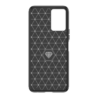 Coque arrière souple antichoc robuste en TPU avec fibre de carbone de luxe, anti-traces de doigts et électroplaquée pour F34 5G A31/A32 4G