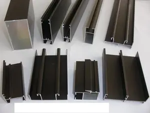 Obral besar dengan harga kompetitif lapisan bubuk aluminium perak anodisasi pintu geser & bingkai jendela profil aluminium
