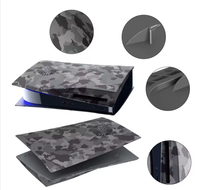 Pour Play Station5 étuis de protection peaux personnalisées panneaux de coque couvertures de couleur Camouflage avec ventilateur pour Console PS5