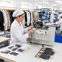 Machine automatique de pose d'étiquettes CE pour vêtements, en papier et plastique, avec fonctions de perforation, enfilage et nouage