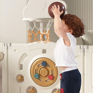 คอกกั้นเด็กแบบพลาสติกสำหรับใช้ในบ้าน พับเก็บได้ ใช้เป็นรั้วสนามเด็กเล่นสำหรับเด็กอนุบาลและบ้านเด็กเล่น - Product Image 2