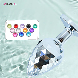 Geometrik Elmas Tasarımlı Metal Anal Plug Yetişkinler İçin Unisex Seks Oyuncakları Düz Yüzeyli Paslanmaz Çelik Anal Plug - Product Image 5