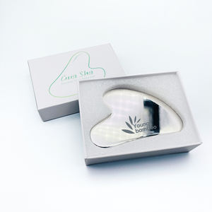 Rodillo de Masaje Facial de Acero Inoxidable, Herramienta Guasha Plateada, Gua Sha de Acero Inoxidable - Product Image 3