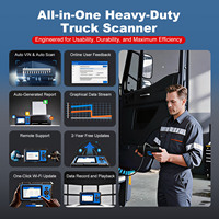 TOPDON Artidiag HD 5" Scanner de diagnostic complet pour camions lourds avec 10 fonctions de service