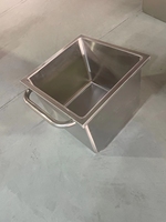 Chariot de cuisine professionnel robuste en acier inoxydable 304 à 4 roues avec couvercle et revêtement de qualité alimentaire pour le stockage de farine, riz, huile et eau