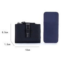 Dompet Pendek Kulit Asli Unisex Multi-Kartu Terbaru yang Laris Manis dengan Fitur Anti Air dan Penutup Ritsleting & Hasp