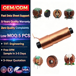 Inducteur à fil plat haute densité de puissance en gros avec DCR ultra-faible et dissipation thermique élevée pour circuits haute fréquence - Product Image 1