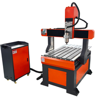 Fresadora CNC de 3 Ejes para Madera 6090, Control NC Studio, Husillo Único de 2.2KW, Refrigeración por Agua, Motor 450B, Aleación de Aluminio