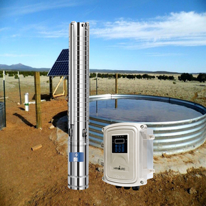 Système de pompage d'eau solaire submersible A/D 3 pouces 4,5 m³/h 130 m 150 V 1500 W HD-3SSC4.5-130-150-1500-A/D - Product Image 1