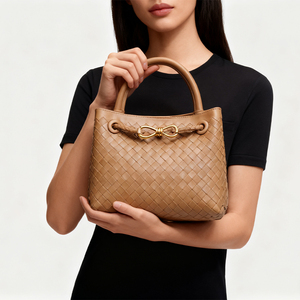 Bolso bandolera <span class=keywords><strong>de</strong></span> hombro trenzado entrecruzado <span class=keywords><strong>de</strong></span> PU impermeable ecológico <span class=keywords><strong>de</strong></span> gran capacidad para mujer a la moda personalizada - Product Image 5