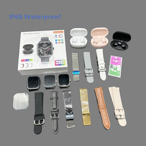 2024 Nieuwkomer Wk76 Mate Combo Smart Watch Elektronisch Horloge 3-In-1 Horlogeband Leer/Siliconen/Metalen Polshorloge Met Oordopjes - Product Image 1