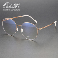 Gafas Ópticas de Lujo Personalizadas Premium para Hombre, Clásicas, Sin Tornillos, de Marca, para Miopía, Monturas de Gafas