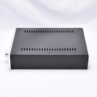 Pièces en aluminium usinées sur commande, fabrication personnalisée, boîtier de sortie d'amplificateur en alliage d'aluminium avec panneau de radiateur double