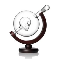 Gobelet en verre à liqueur en os à tête creuse en forme de globe Offre Spéciale de L Set Design unique pour whisky Tequila Para Wine