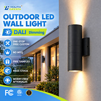Applique murale ronde Dali à intensité variable, blanc réglable DT6 DT8, 5 CCT, éclairage LED extérieur pour jardin