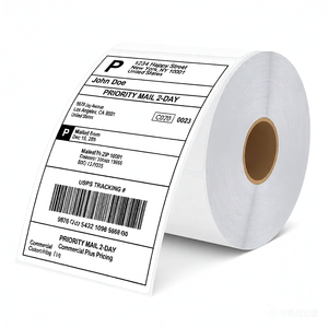 Etiquetas de Envío Térmicas Autoadhesivas Personalizadas A6, Rollo de Etiquetas Térmicas Impermeables 4X6, Etiquetas para Impresora de Etiquetas Térmicas, Etiquetas de Albarán en Blanco - Product Image 1