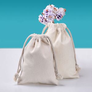 Custom 12 Ounces Luxury Cotton Canvas Drawstring <b>Bag</b> With Custom logo Gift Packaging Jewelry Pouch - Product Image 3