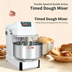Mélangeur à pâte industriel, <span class=keywords><strong>pétrin</strong></span> à spirale commercial à deux vitesses pour usage professionnel en boulangerie - Product Image 1