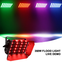 Projecteur LED SHEHDS 350W RGBW 4-en-1 DMX512 pour Éclairage de Scène et Murale, Idéal pour Mariages et Événements