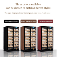 Humidor à cigares multifonction en acier inoxydable 860L avec contrôle électronique de la température et de l'humidité, serrure de sécurité, mini-réfrigérateur pour
