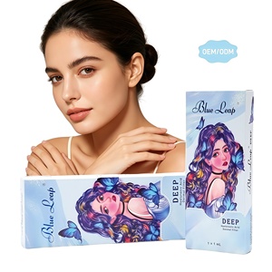 Blue Leap DEEP Series Gel d'<span class=keywords><strong>acide</strong></span> <span class=keywords><strong>hyaluronique</strong></span> 2 ml, concentration 25 mg HA - Rides profondes du visage, comblement de la base nasale, remodelage du <span class=keywords><strong>menton</strong></span>, définition de la mâchoire - Product Image 1